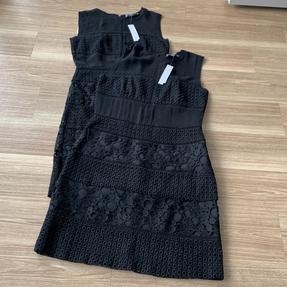 Chelsea and Walker silk top perforated pattern sleeveless dress - Picture 2 of 16